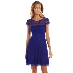 Kash & Jess Lace Fit & Flare Dress